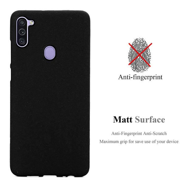 Coque - CADORABO - Samsung Galaxy A11 / M11 - FROST SVART - Silikon TPU - Lätt skydd Frost Svart