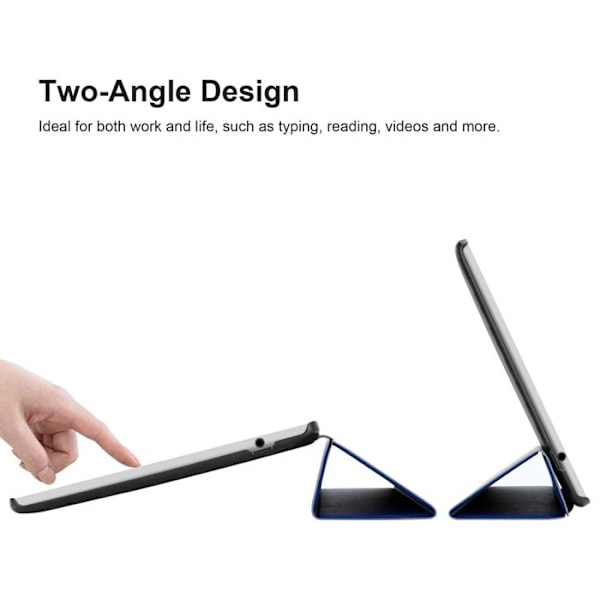 Etui för Samsung Galaxy Tab A 2016 - Cadorabo - 360° skyddshölje - Automatisk väckning - Syntetiskt läder - Mörkblå Blå