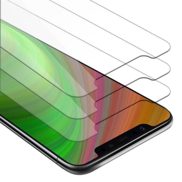 Cadorabo 3x härdat glas för Xiaomi Pocophone F1 i HÖG TRANSPARENT - Paket med 3 skärmskydd i härdat glas för