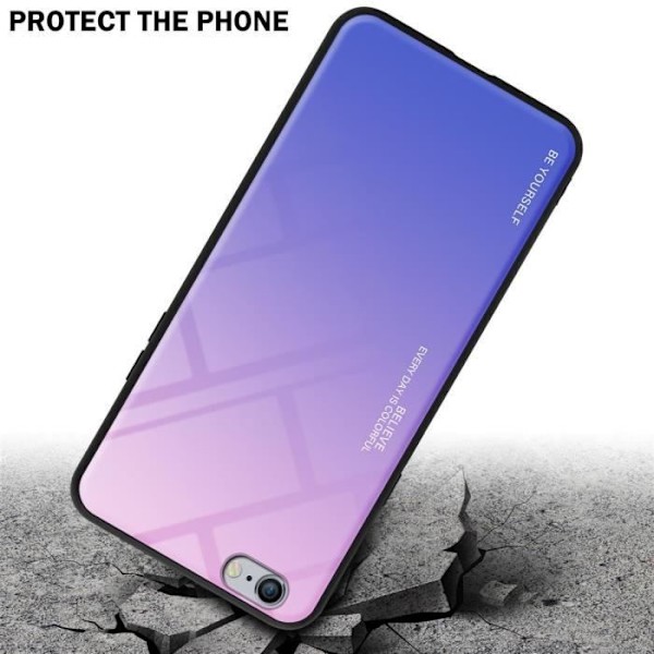 Fodral för Apple iPhone 6 PLUS / 6S PLUS Skal i ROSA - BLÅT Fodral Skyddsskydd tvåfärgad TPU