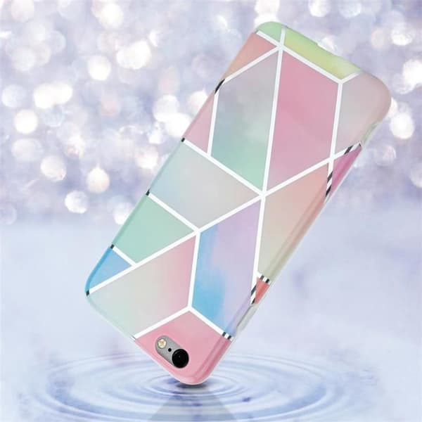 Skyddsfodral för iPhone 6 PLUS / 6S PLUS i Regnbågs-marmor No. 11 Ros