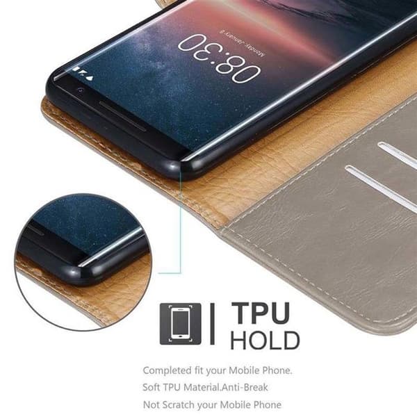 Skyddsfodral för Nokia 8 Sirocco i MARRONE CAPPUCINO brun