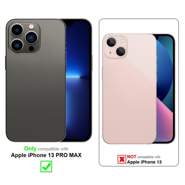 Etui för iPhone 13 PRO MAX i JET BLACK Svart
