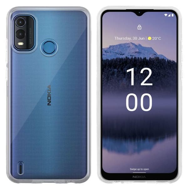 Transparent stötsäker silikonfodral för Nokia G11 Plus Vit