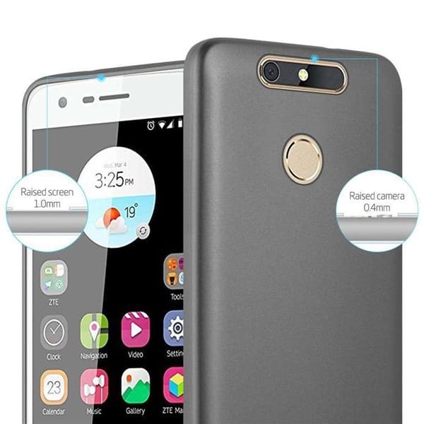 Skyddsfodral för ZTE Blade V8 MINI Skyddsfodral i MATTS GRÅ METALLISK design Grå