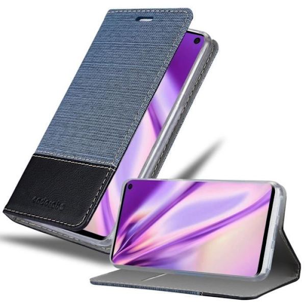 Cadorabo Fodral till Samsung Galaxy S10 PLUS i MÖRKBLÅ SVART