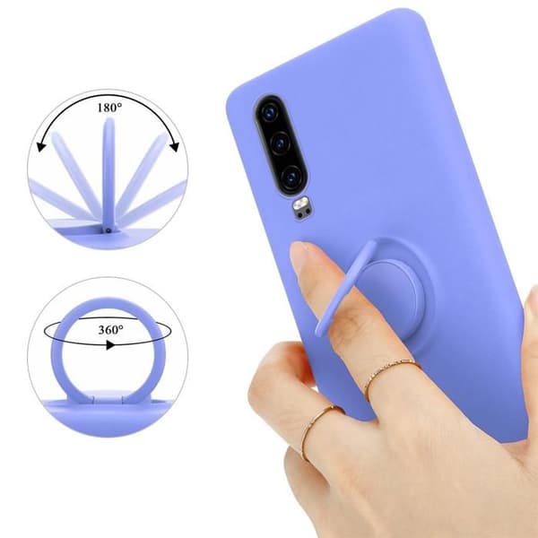 Skal för Huawei P30 i LIQUID LIGHT PURPLE Stötskydd Violett