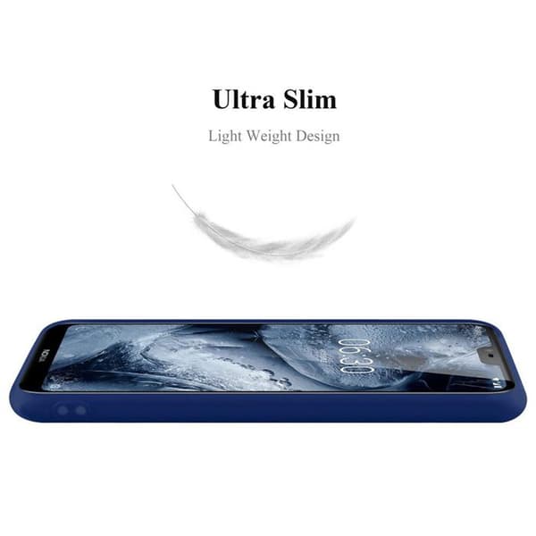 Skyddsfodral för Nokia 6.1 PLUS / X6 MÖRKBLEU Stötskydd Silikon Blå