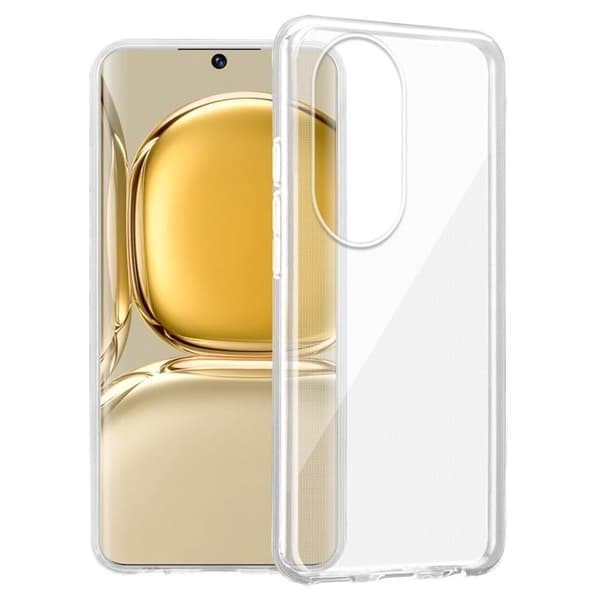 Transparent stötsäker silikonfodral för Huawei P50 PRO Vit