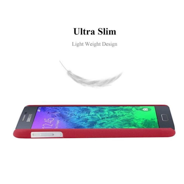 Coque - CADORABO - Samsung Galaxy ALPHA - Röd - Hård Skydd - Matt Design Röd