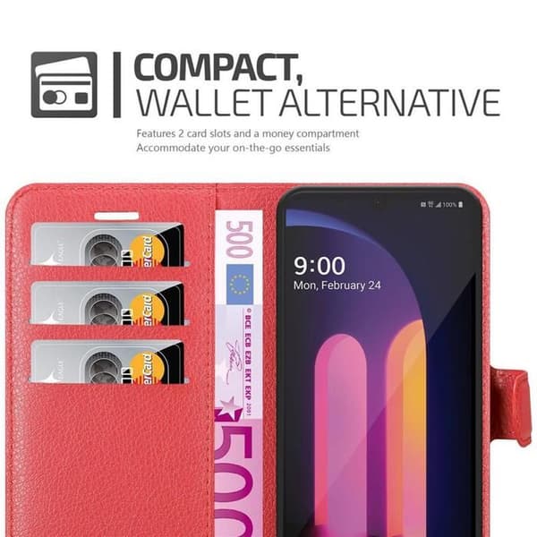 Etui för LG V60 ThinQ i KIRSCHRÖD Röd