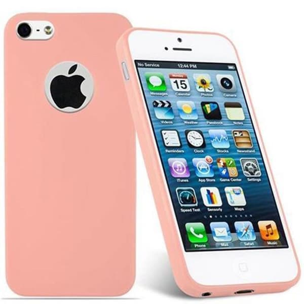 Skal för iPhone 5 / 5S / SE 2016 CANDY ROSE VIF Stötsäker Silikon Ros