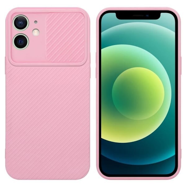 Hus för iPhone 12 MINI - CADORABO - Silikon TPU-fodral - Sockerrosa - Skydd för kameralinsen - Flexibel Godisrosa