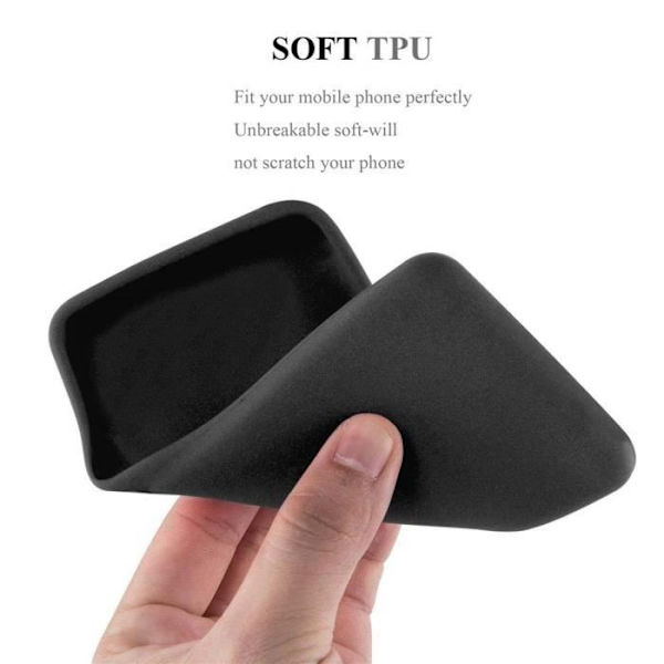 Skyddsfodral - CADORABO - ZTE Blade L7 - Flexibel TPU - Tunn design - Frost Svart Frost Svart