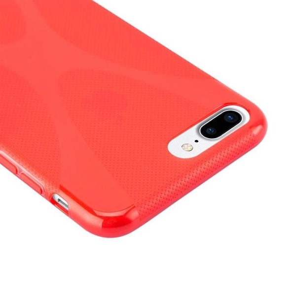Coque för Apple iPhone 7 PLUS / 7S PLUS / 8 PLUS i KIRSCHRÖD Fodral Skyddsskal Skydd i silikon TPU mobiltelefon Röd