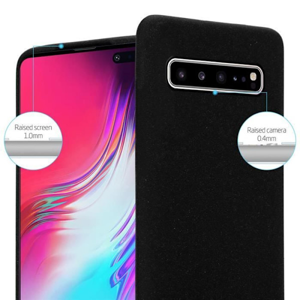 Housse för Samsung Galaxy S10 5G - CADORABO - Silikon TPU-fodral - Tunn skydd - Matt design - Frost svart Frost Svart