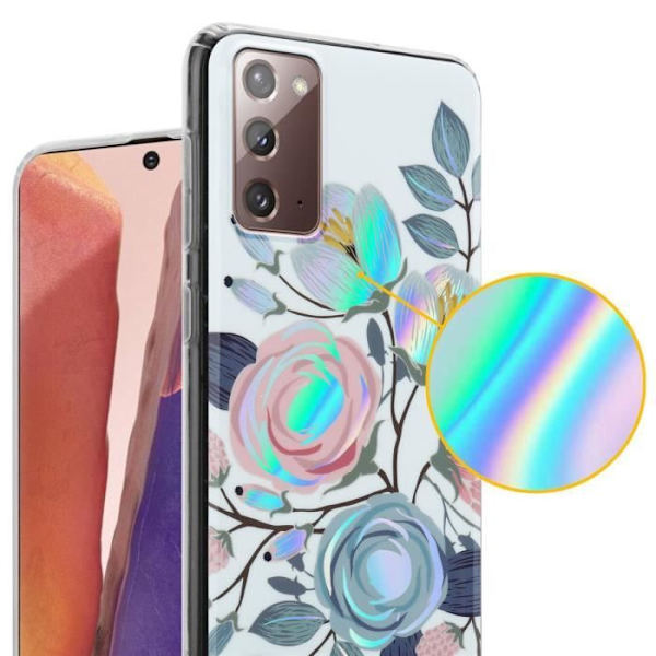 Etui Samsung Galaxy NOTE 20 PIONFLOUER - CADORABO - Blommönster - TPU-silikon