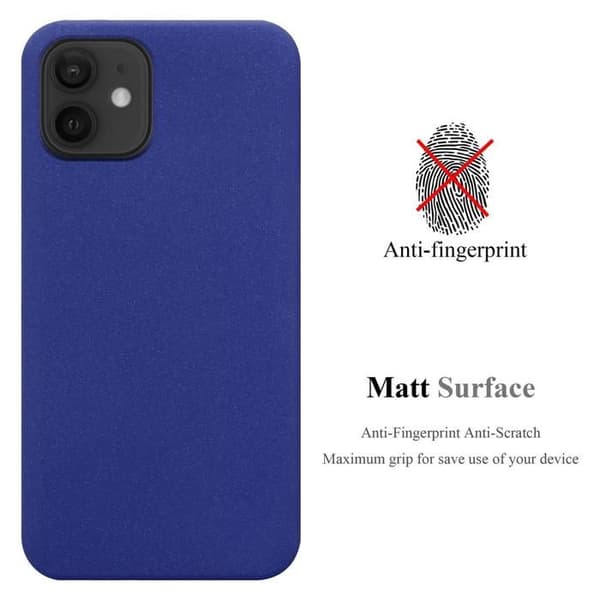 Skyddsfodral för iPhone 12 PRO MAX FROST BLÅ MÖRKT Silikon TPU Blå