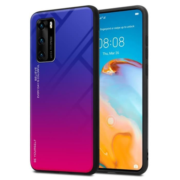 Fodral till Huawei P40 Skal i VIOLTT - RÖD Fodral Skyddsskydd i två färger TPU