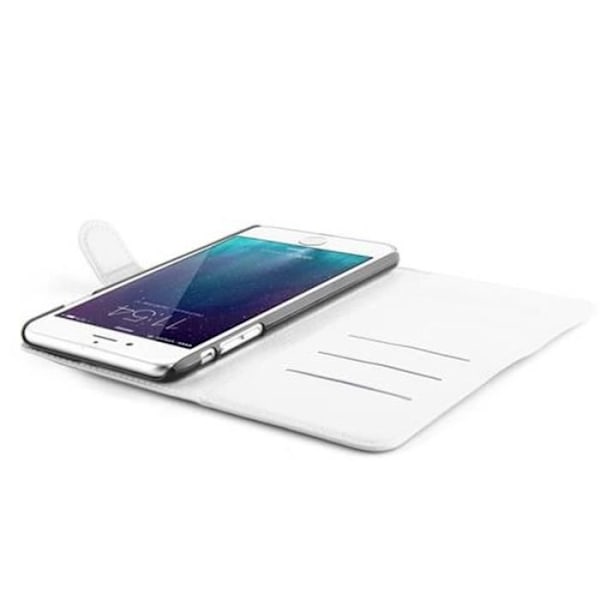 Apple iPhone 6 PLUS Fodral - iPhone 6S PLUS i VIT ALABASTER från Cadorabo Helt skyddsfodral med flip flik och stativ