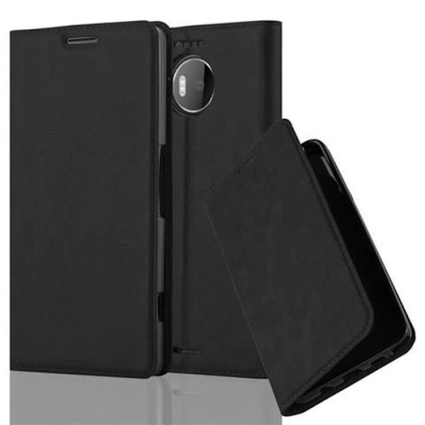 Coque - Cadorabo - Nokia Lumia 950 XL - Mörk natt - Magnetisk stängning - Fullständigt skydd NATTSVART