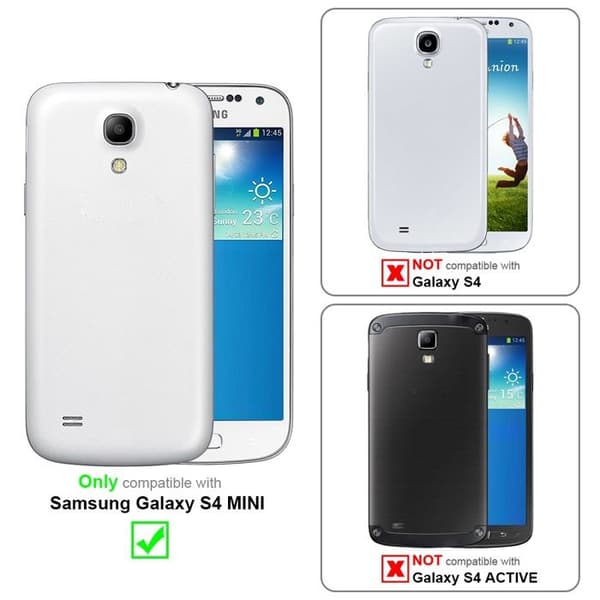 Skyddsfodral för Samsung Galaxy S4 MINI i LJUST GRÅ BRUN Etui Case Stötskydd Grå
