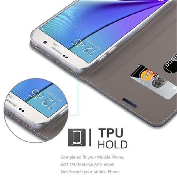 Skyddsfodral för Samsung Galaxy NOTE 5 i BLÅSVART Stötskyddande Etui Blå