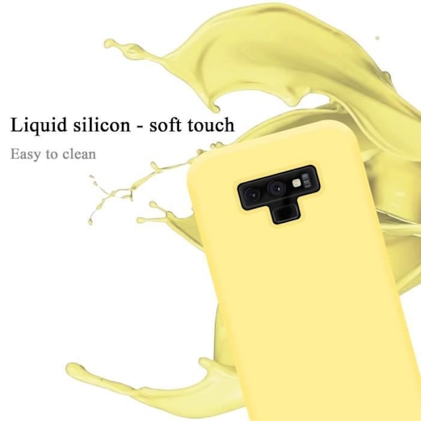 Coque - CADORABO - Samsung Galaxy NOTE 9 - Silicone TPU - Gul - Stötteknapp skydd Gul