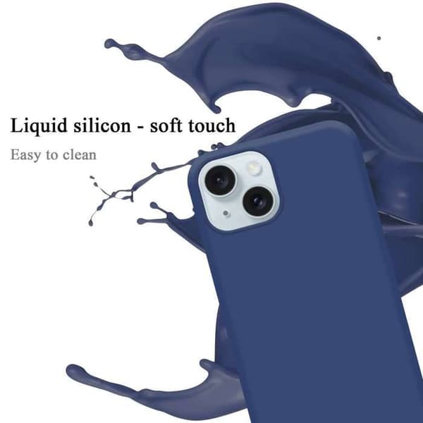 Skal för iPhone 15 Stötabsorberande i LIQUID BLUE Blå