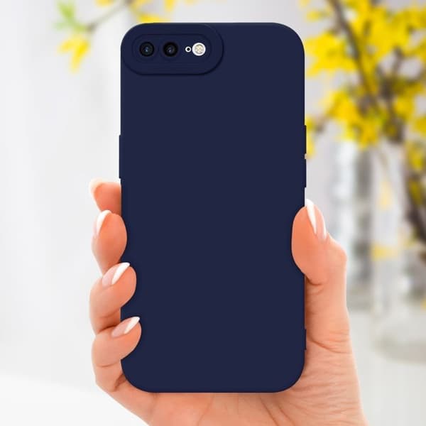 Skyddsfodral för iPhone 7 PLUS / 7S PLUS / 8 PLUS i MÖRKBLAK VÄTSKEFÖRPACKNING Stötsäker Blå
