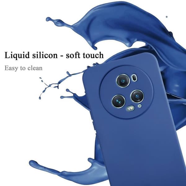 Skyddande stötsäker skal för Honor Magic 5 Pro i LIQUID BLUE Blå