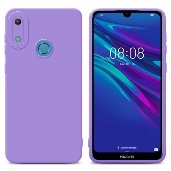 Coque för Huawei Y6 2019 i FLUID VIOLET CLAIR Fodral Etui Case Cover i flexibelt TPU-silikon Skydd Lila
