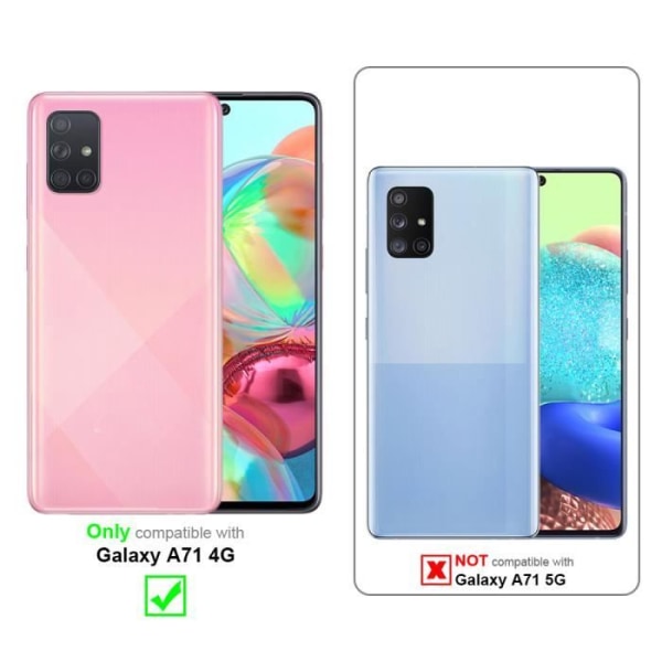 Skal till Samsung Galaxy A71 4G Fodral i Candy Light Blue Silikon TPU Fodral Fodral och kameraskydd