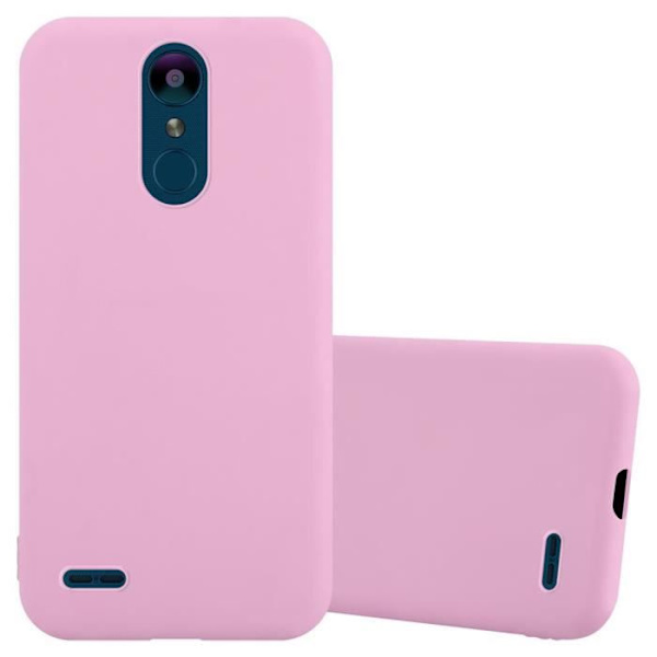 Fodral för LG K8 2018 / K9 2018 i CANDY PINK HOT Cadorabo Cover Skydds Silikon TPU Fodral Candy Hot Pink