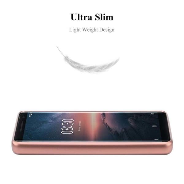 Skyddsfodral för Nokia 8 Sirocco Skyddsfodral i MATTE ROSEGULD Design Ros