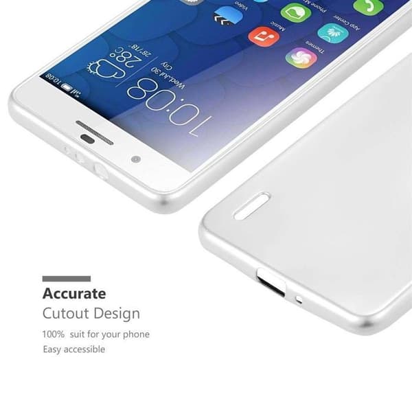 Skyddsfodral för Honor 6 PLUS Skyddsfodral i MATTSILVER Metallisk Design Grå
