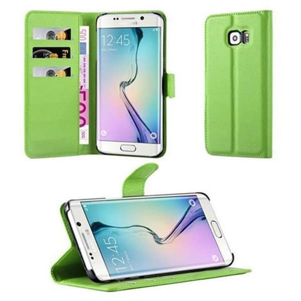 Etui för Samsung Galaxy S6 EDGE i PAPAGEI GRÖN Grön