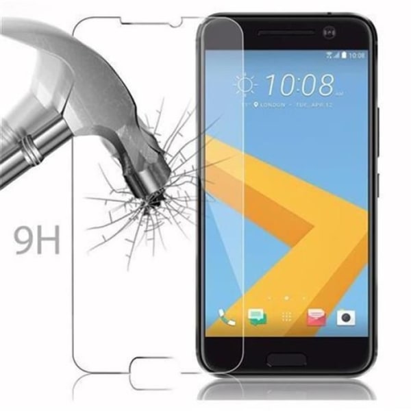 Cadorabo härdat glas HTC 10 skärmskydd härdat skydd för display TRANSPARENT Transparent