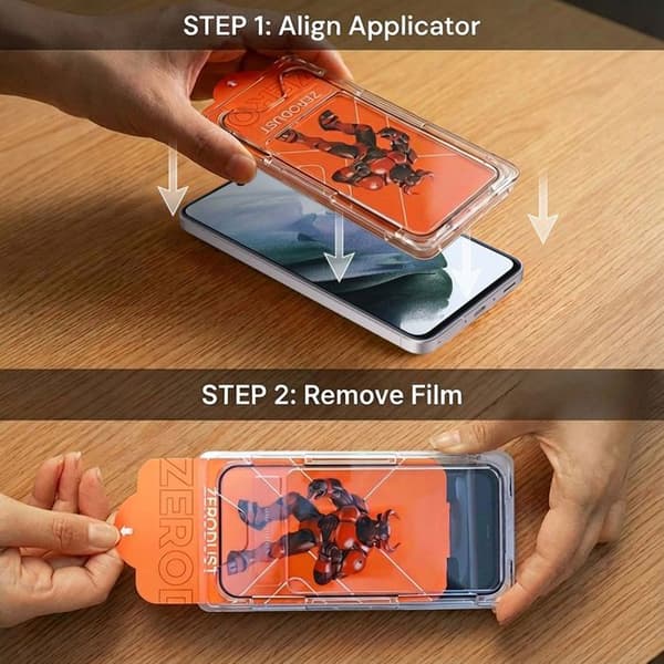 Härdat glas för Samsung Galaxy S21 FE Skärmskydd Vit