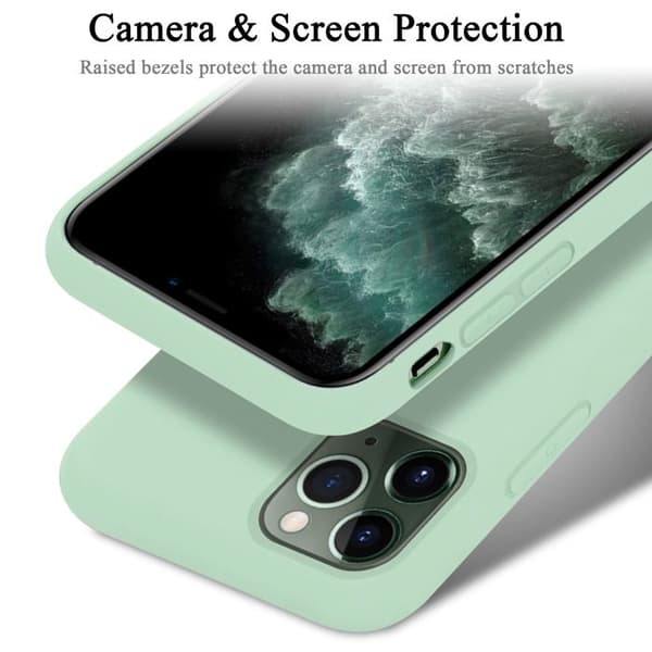 Skal för iPhone 11 PRO MAX Stötabsorberande i LIQUID LIGHT GREEN Grön