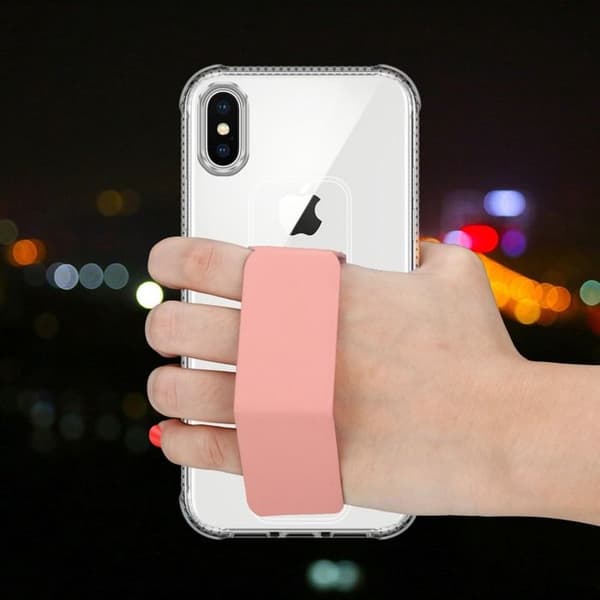iPhone X / XS FODRAL ROSA med stöd och ställfunktion Ros