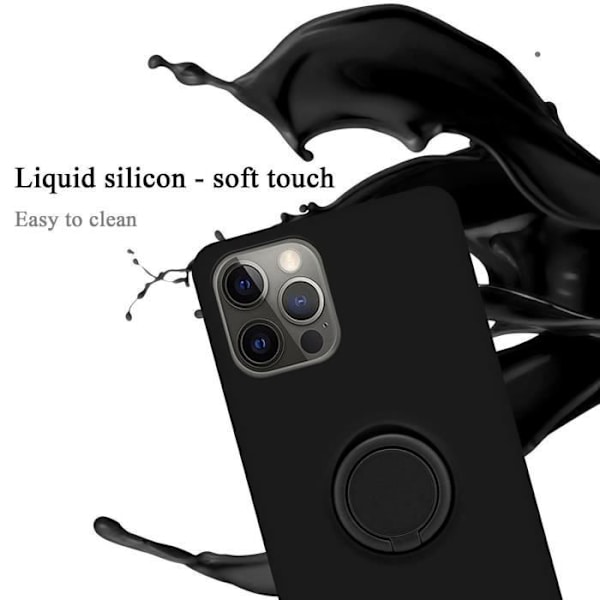 Skyddsfodral - CADORABO - iPhone 13 MINI - Flexibel TPU - Tunn design - Halkskyddande Svart
