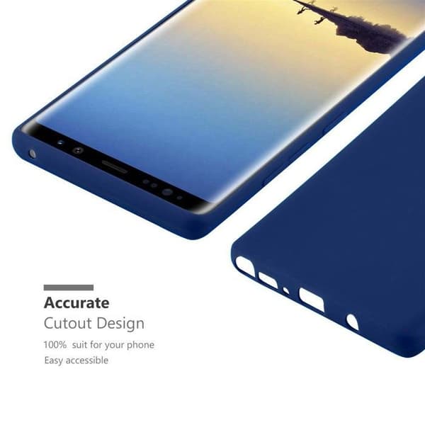 Skyddsfodral för Samsung Galaxy NOTE 8 CANDY MÖRKBLEU Stötabsorberande Silikon Blå