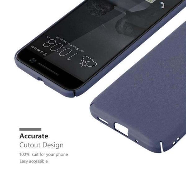 Coque - CADORABO - HTC ONE M10 - Stötskydd - Frostad Design - Färg Frosty Blå Frostig blå