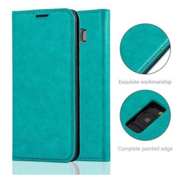Samsung Galaxy S8 Fodral i OIL TURQUOISE från Cadorabo (INVISIBLE MAGNETIC CLOSURE Design) Komplett skyddsfodral med