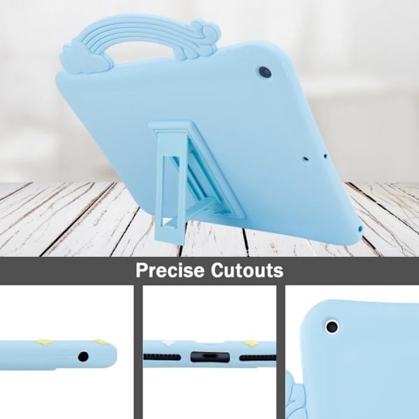 Etui för surfplatta - CADORABO - Regnbåge Nr. 2 - TPU-skydd - Praktiskt stöd - Färgglad design Regnbåge