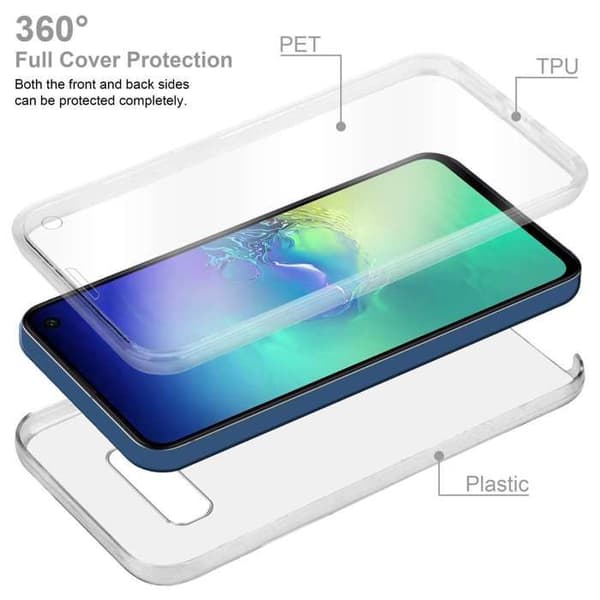 Transparent skydd för Samsung Galaxy S10e Vit