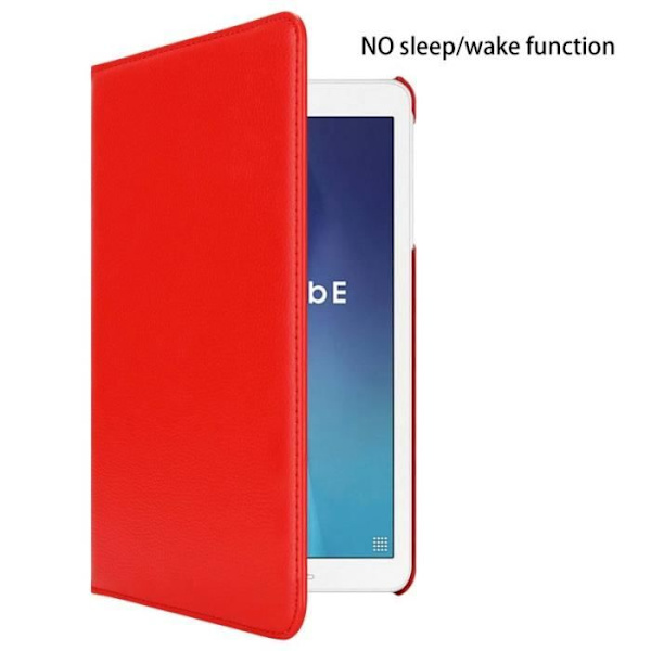 Cadorabo Fodral till Samsung Galaxy Tab E (9,6" Zoll) SM-T561 - T560 i rött - UTAN automatisk väckning