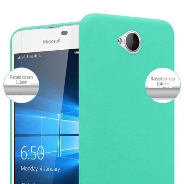 Fodral - CADORABO - Nokia Lumia 650 - Stötskydd - Frostad design - Färg Frosty Green Frostig grön