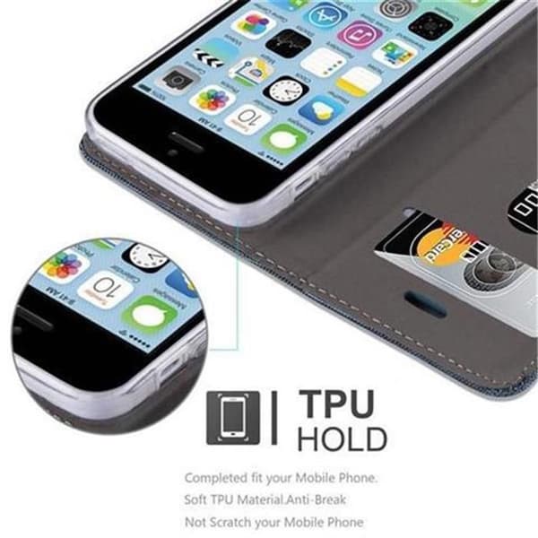 iPhone 5C-fodral i BLÅ SVART Stötskyddande etui Blå